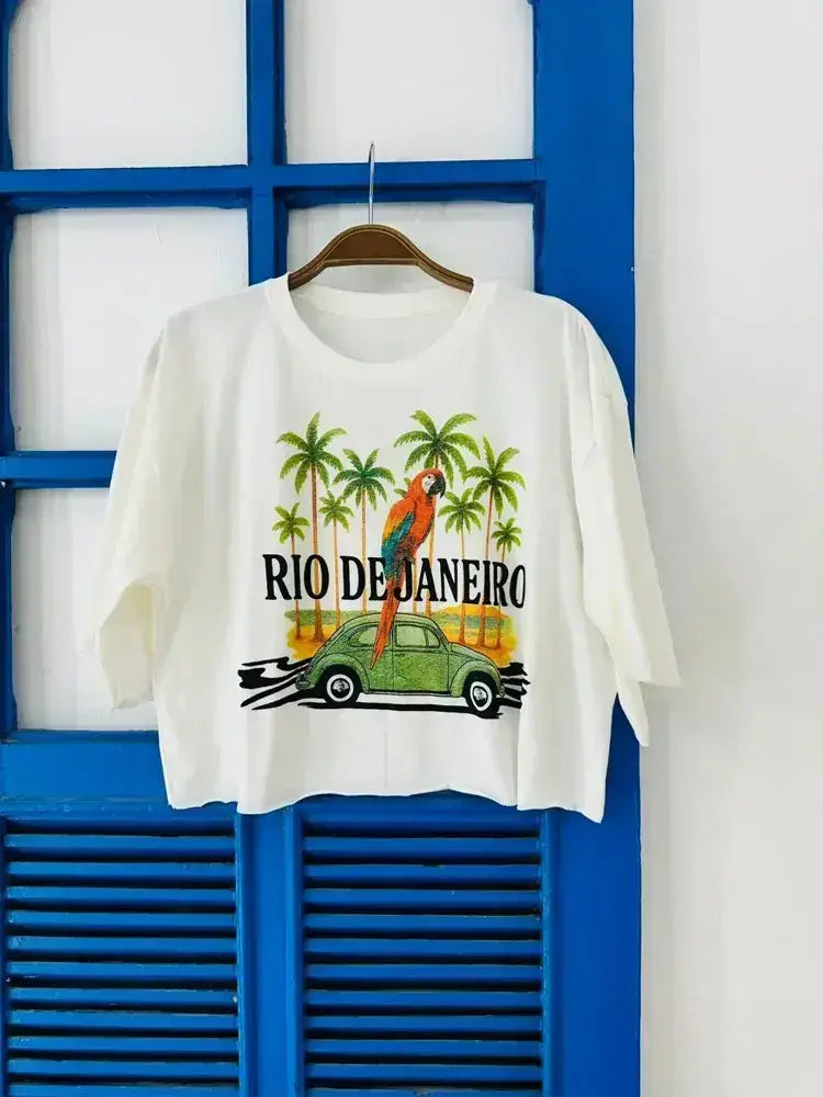 Vintage Paradise Crop Top