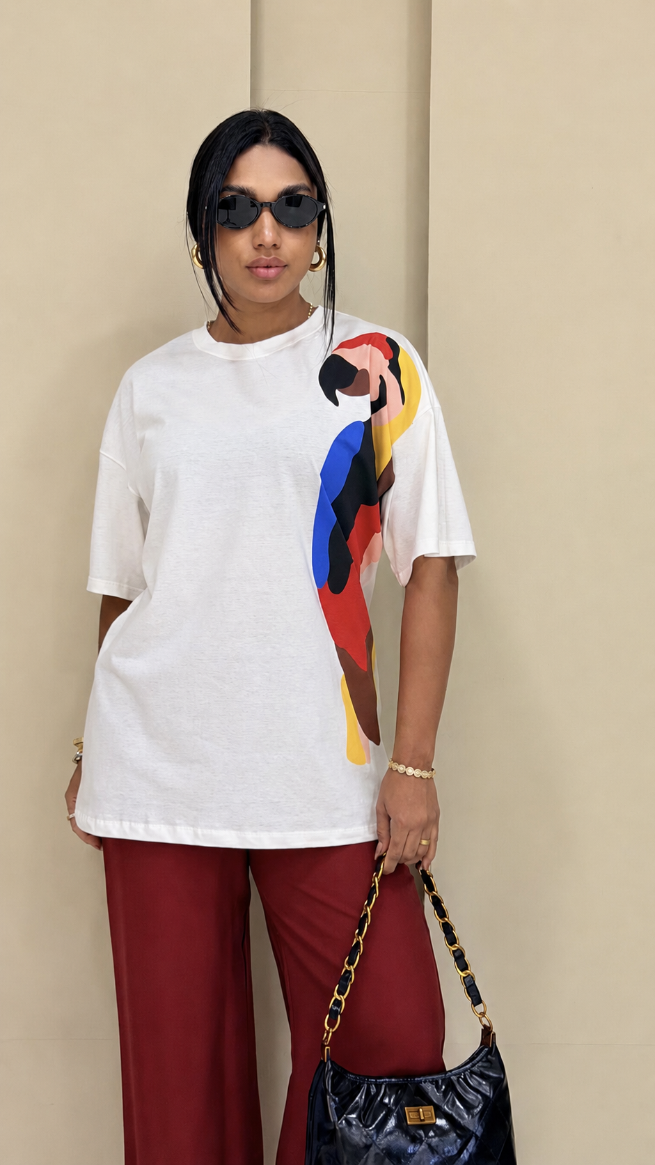 Tropical Toucan Oversized Tee