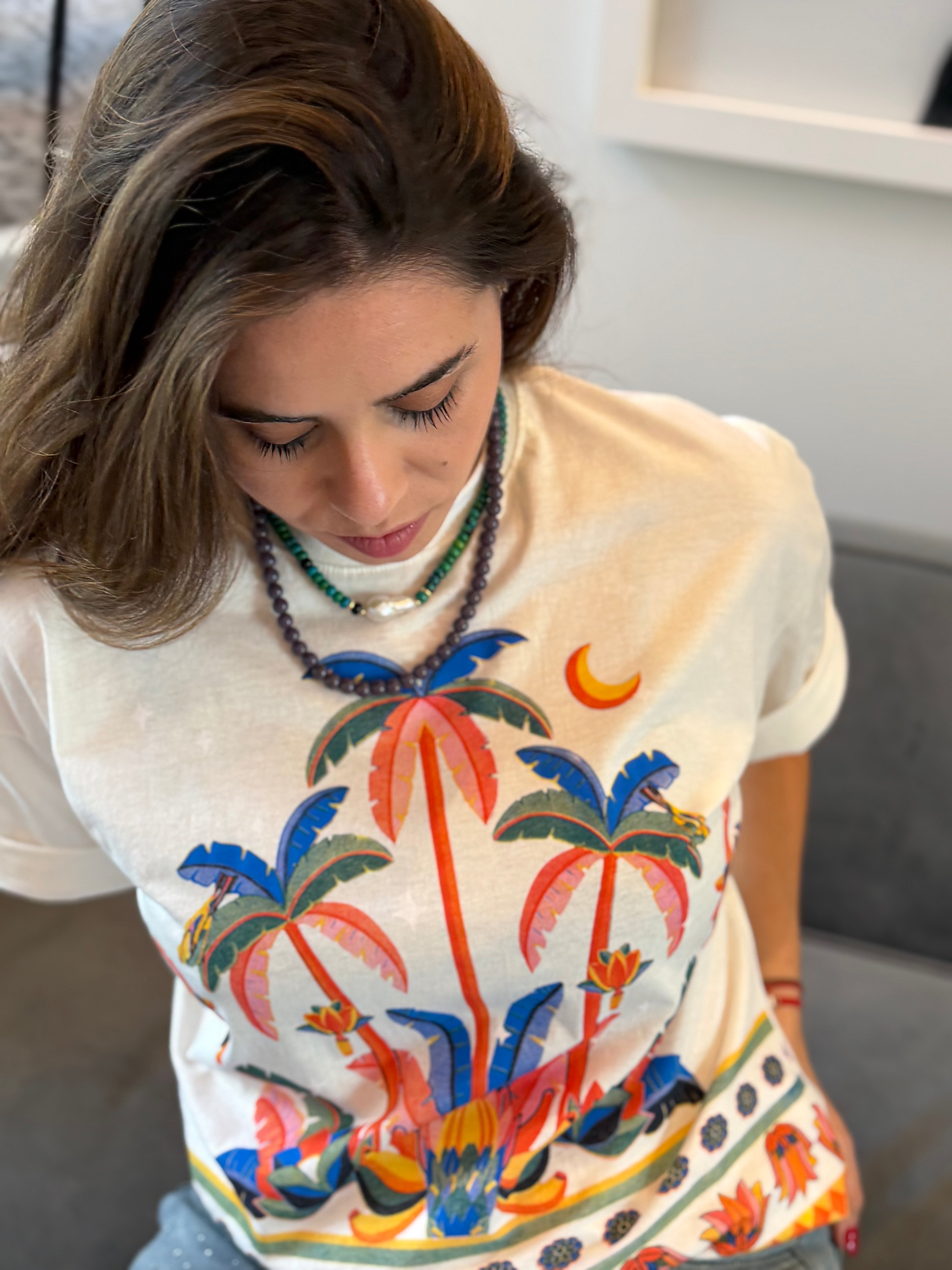 Palm Oasis Oversized Tee