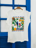 Rio Tropical Birds Rolled Sleeve Tee